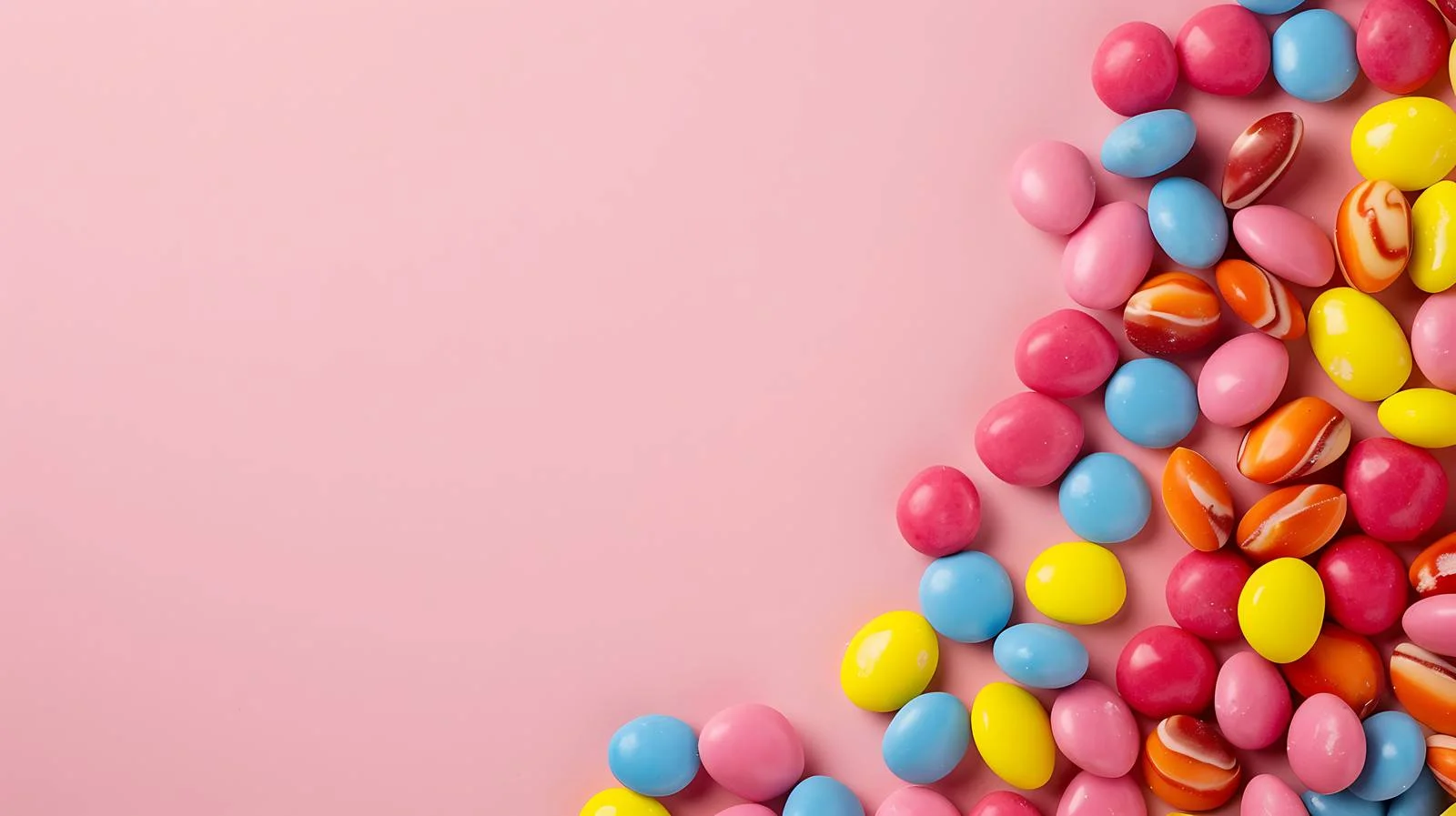 Vibrant Candy Layout on Pink Background — free download from Dotvec