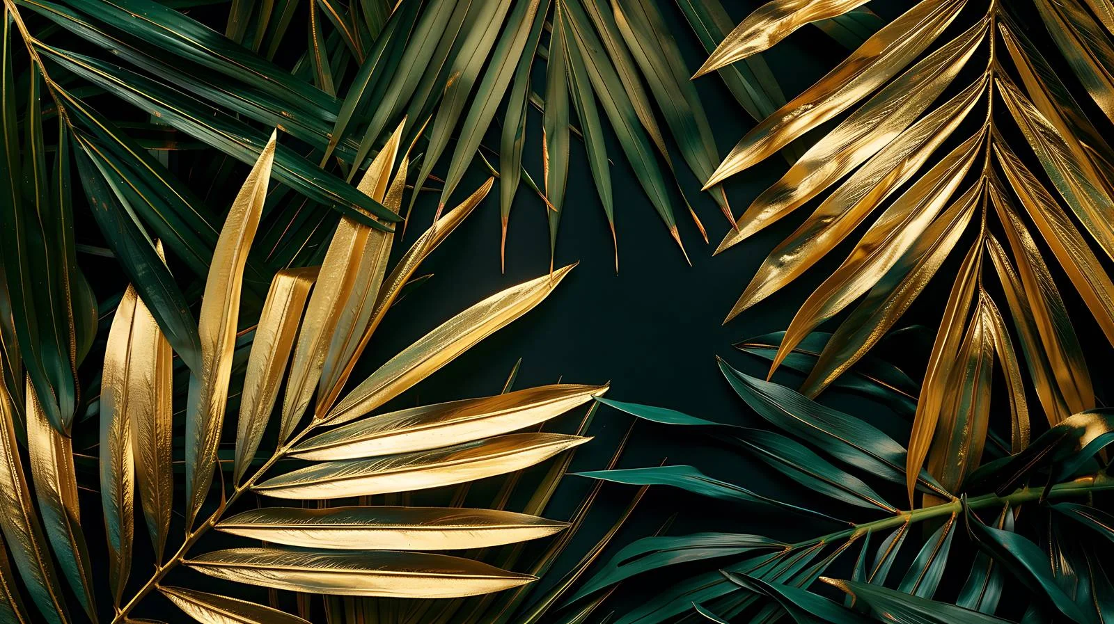 Tropical Palm Leaf Creative Layout — free download from Dotvec
