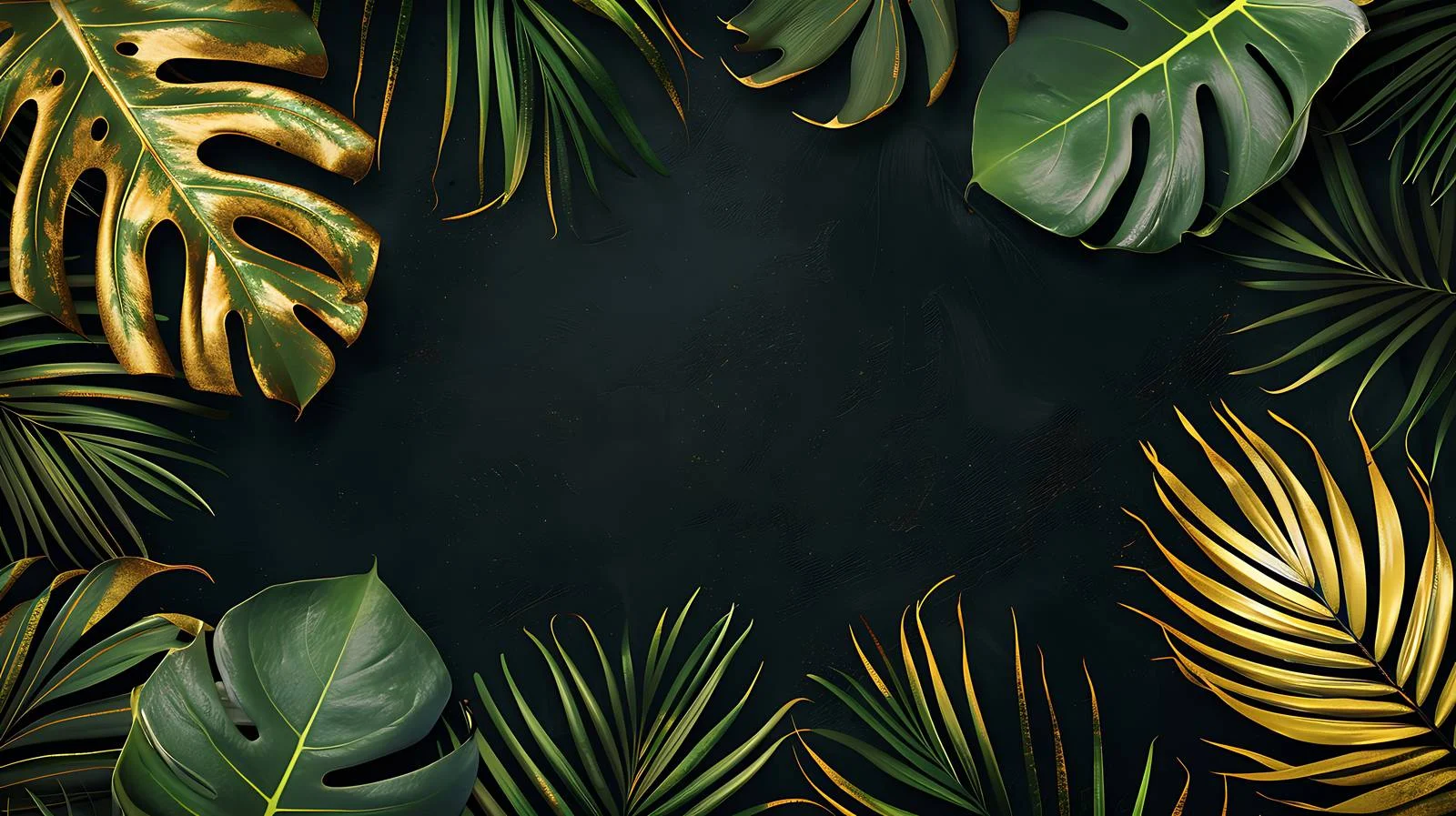 Tropical Palm Leaf Creative Layout Design — free download from Dotvec