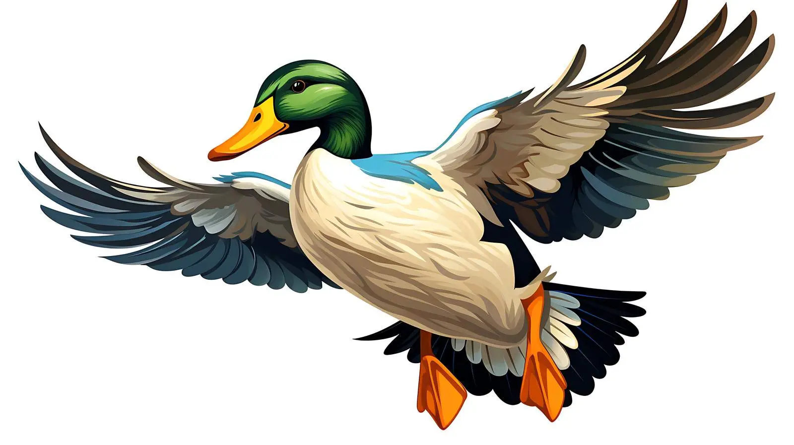 Mallard Duck Cartoon Vector Illustration — free download from Dotvec