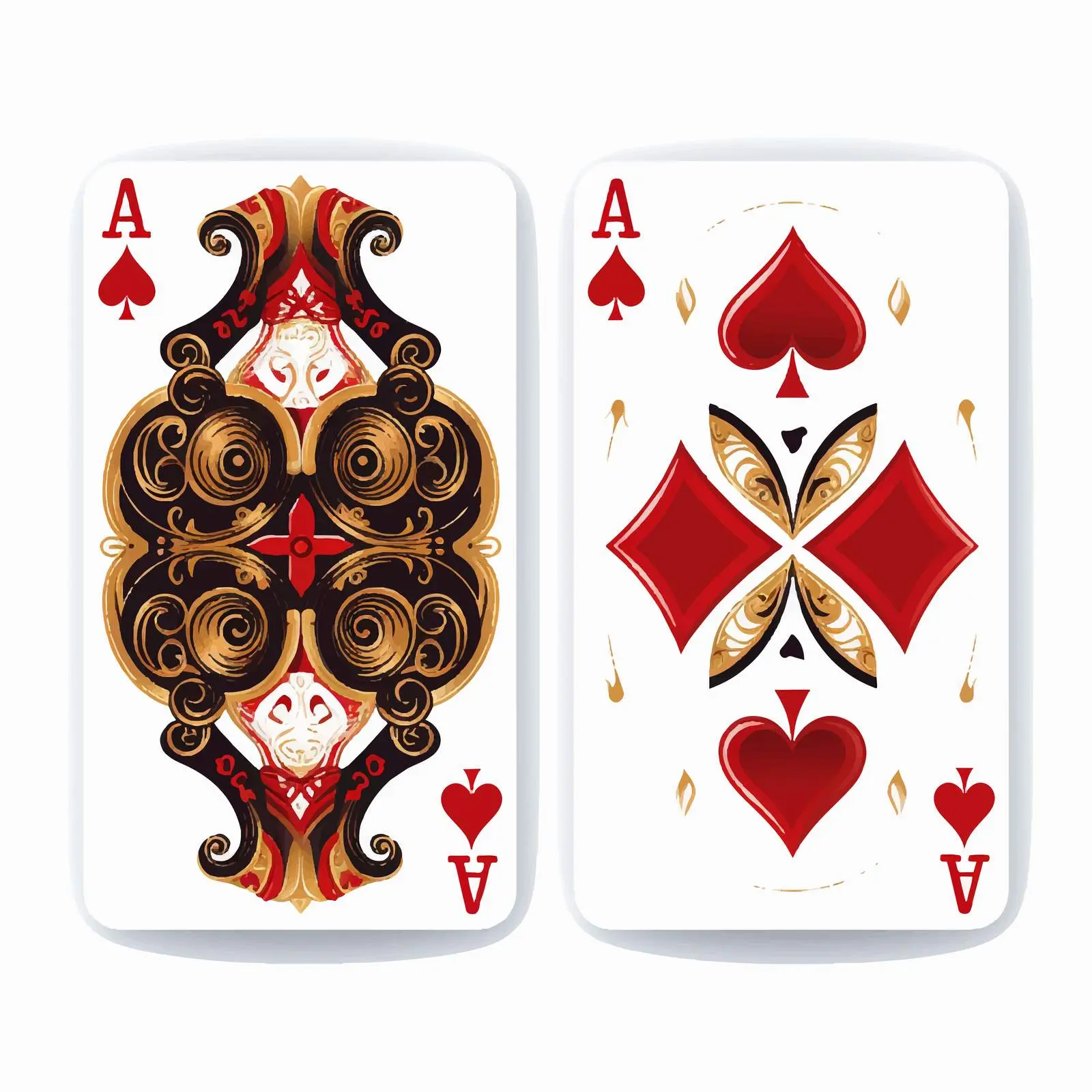 Classic Full Deck Playing Card Design – free card game image from Dotvec