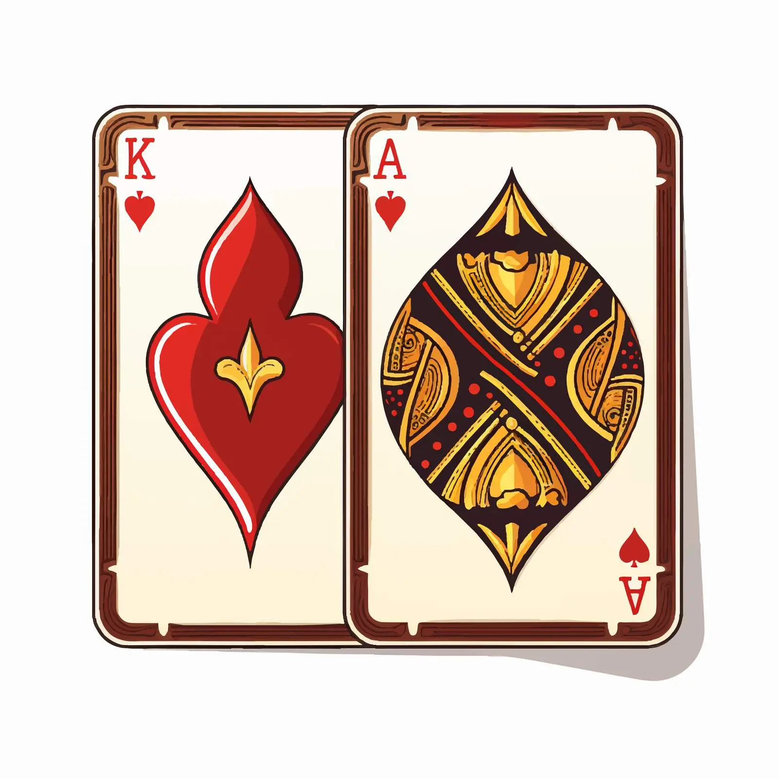 Classic Full Deck Playing Card Design – free card game image from Dotvec
