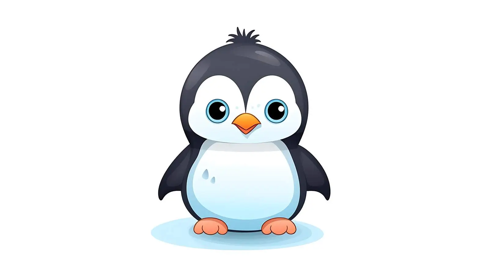 Playful Penguin Cartoon Icon Vector Illustration — free download from Dotvec