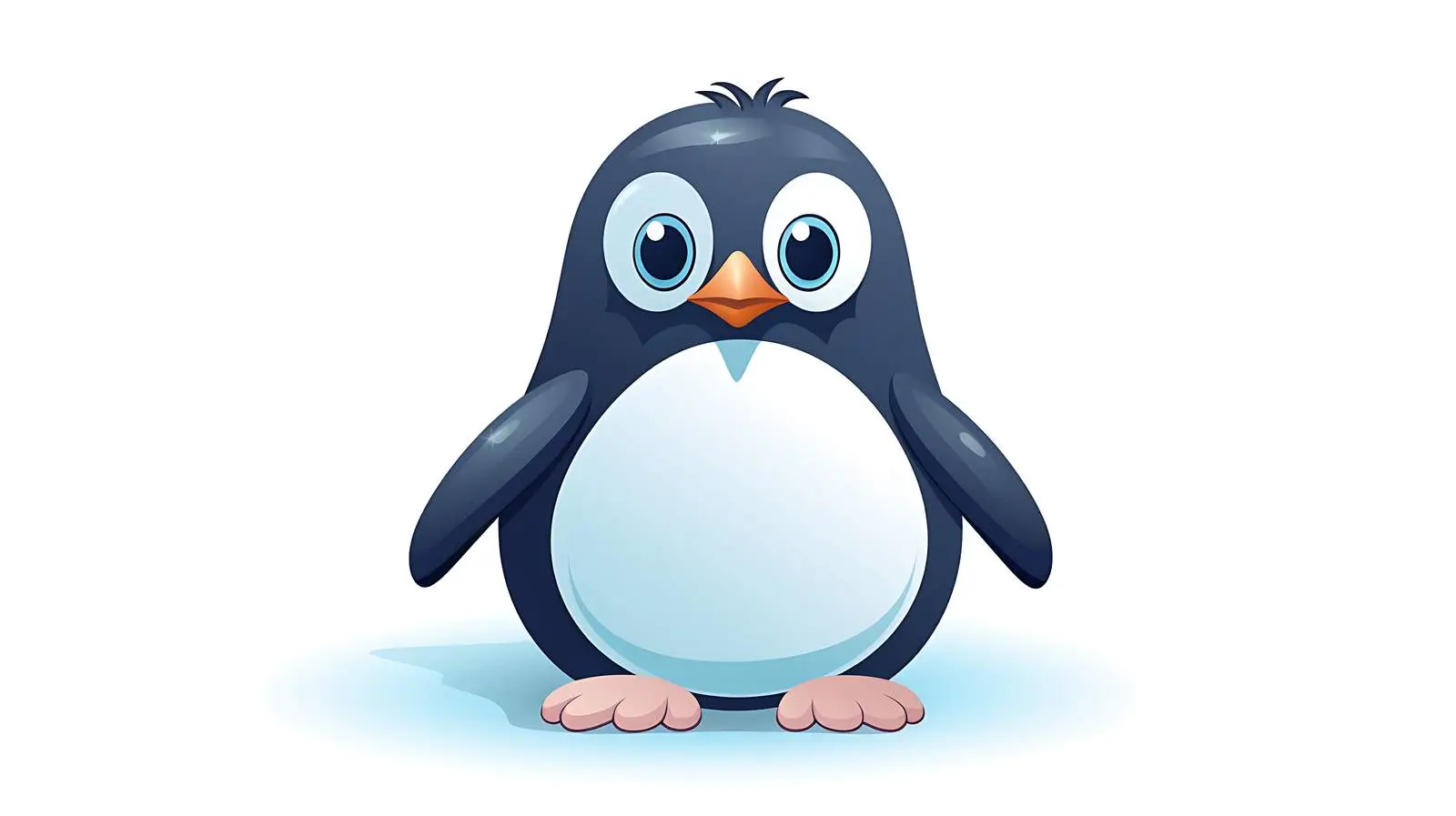 Charming Penguin Icon Illustration — free download from Dotvec