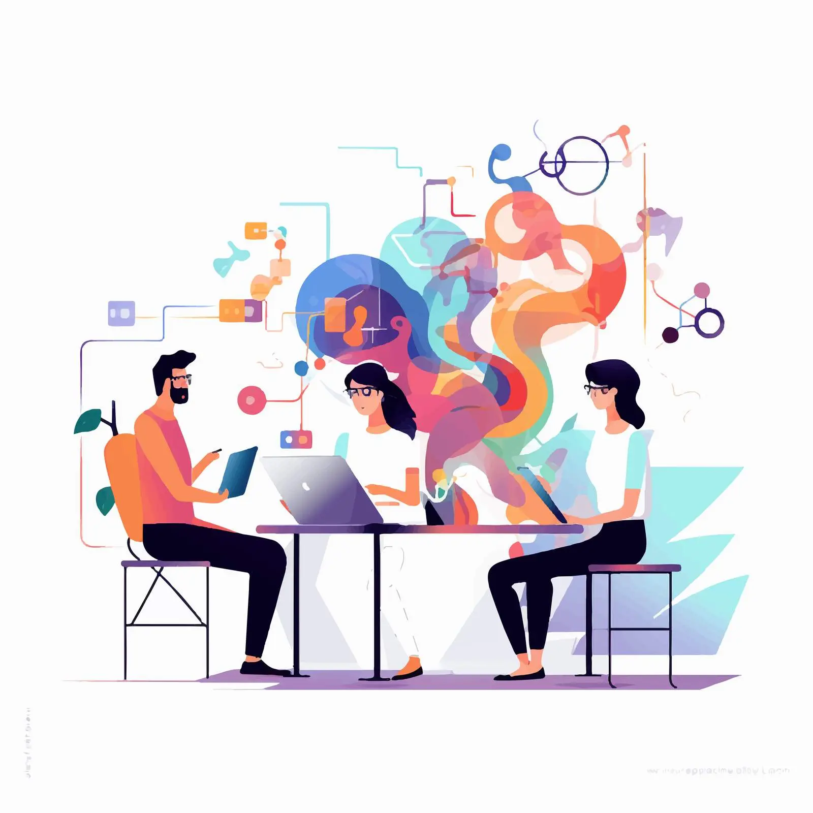 Team Collaboration in Creative Studio Environment – free synergy image from Dotvec