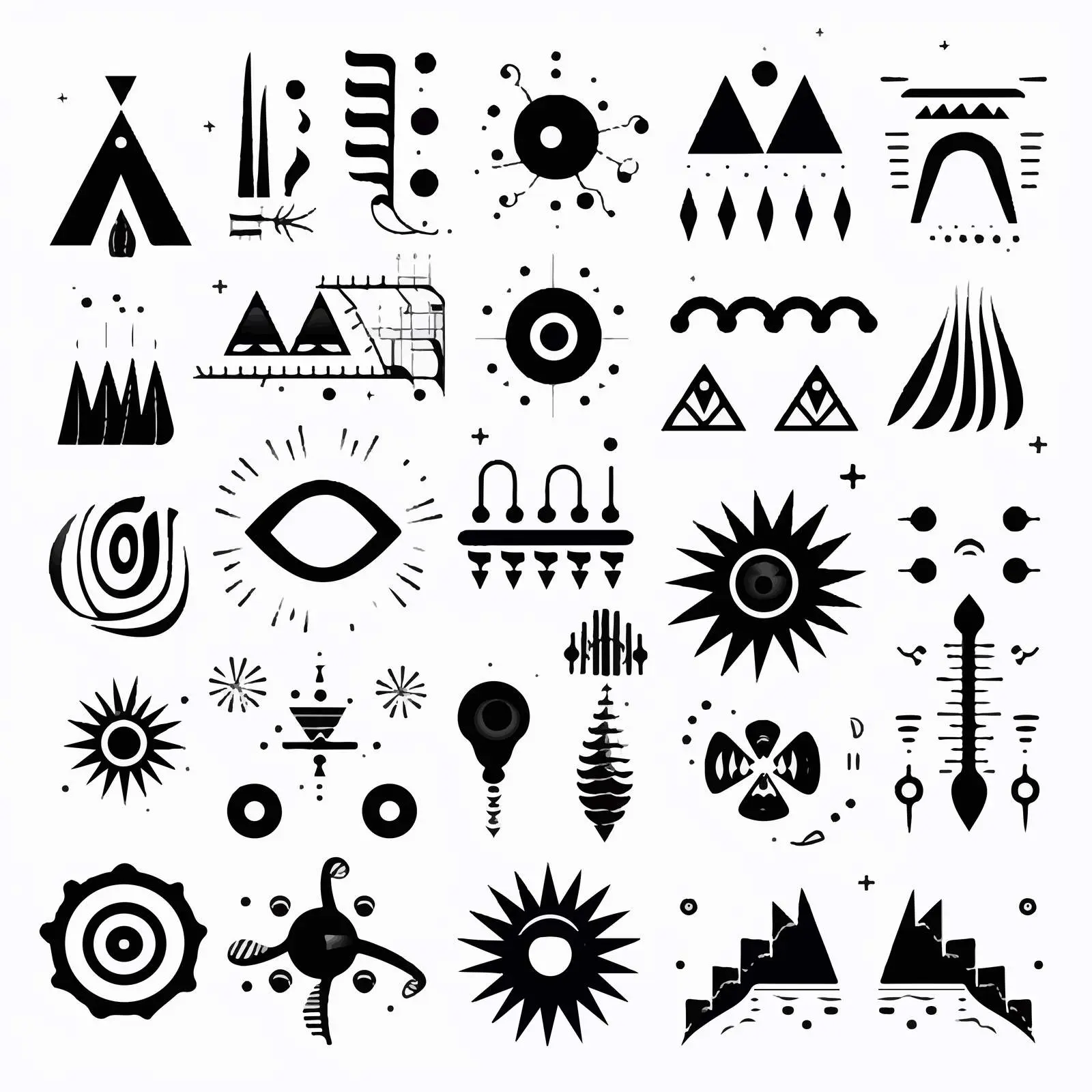 Black and White Grunge Universal Graphics – free monochrome design image from Dotvec