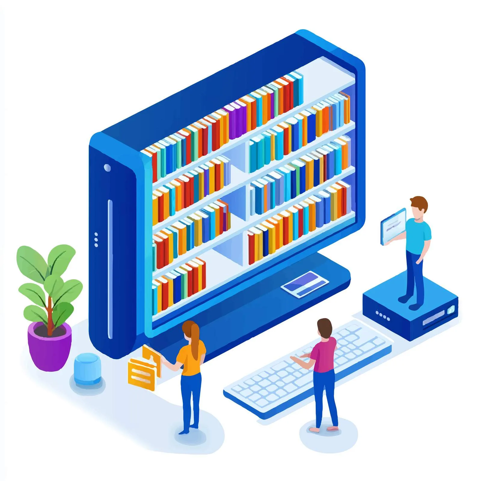 Web Banner Design with Tiny Characters — free download from Dotvec