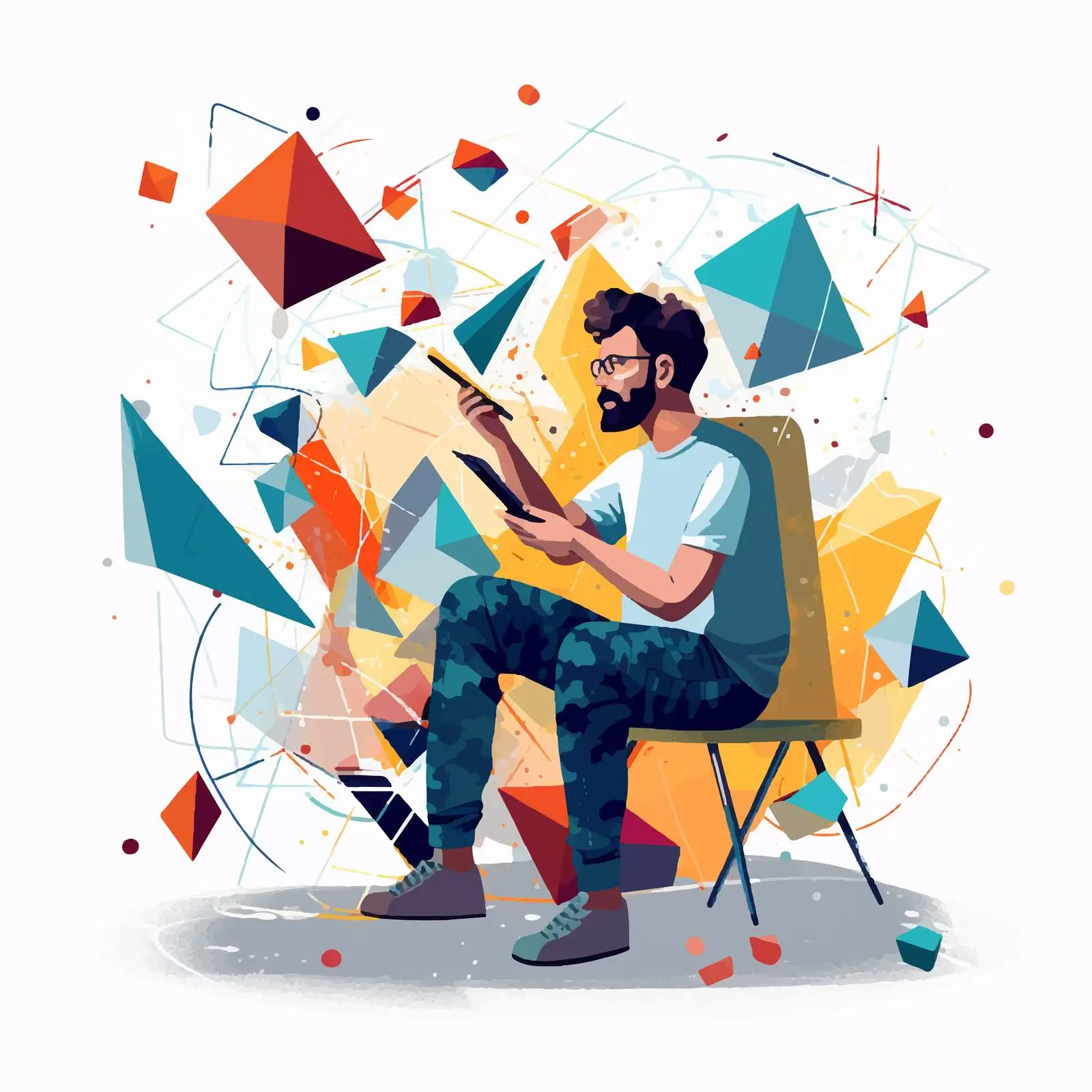 Creative Process in Abstract Geometric Design — free download from Dotvec