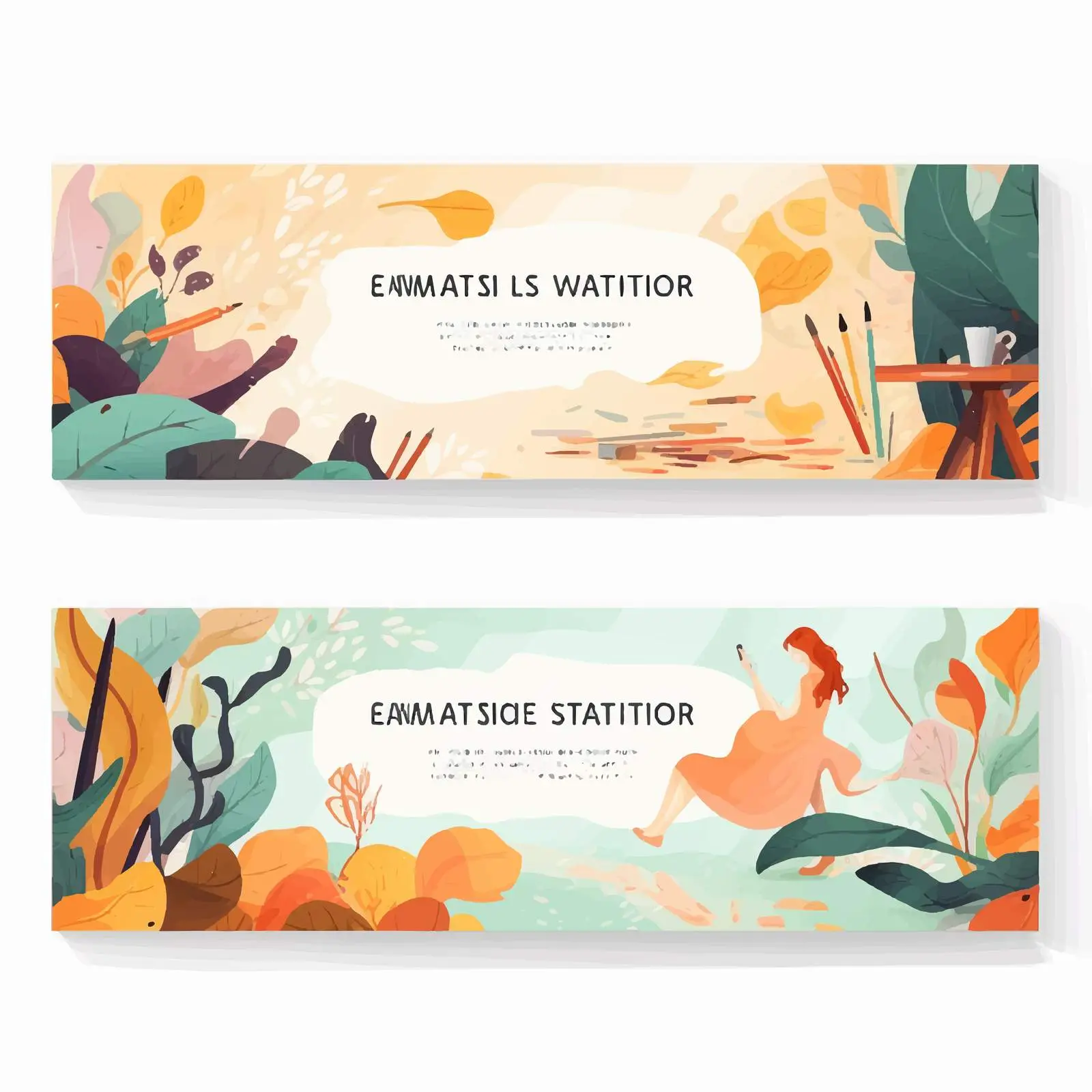 Creative Workshop Advertisement Banner Template – free branding template image from Dotvec