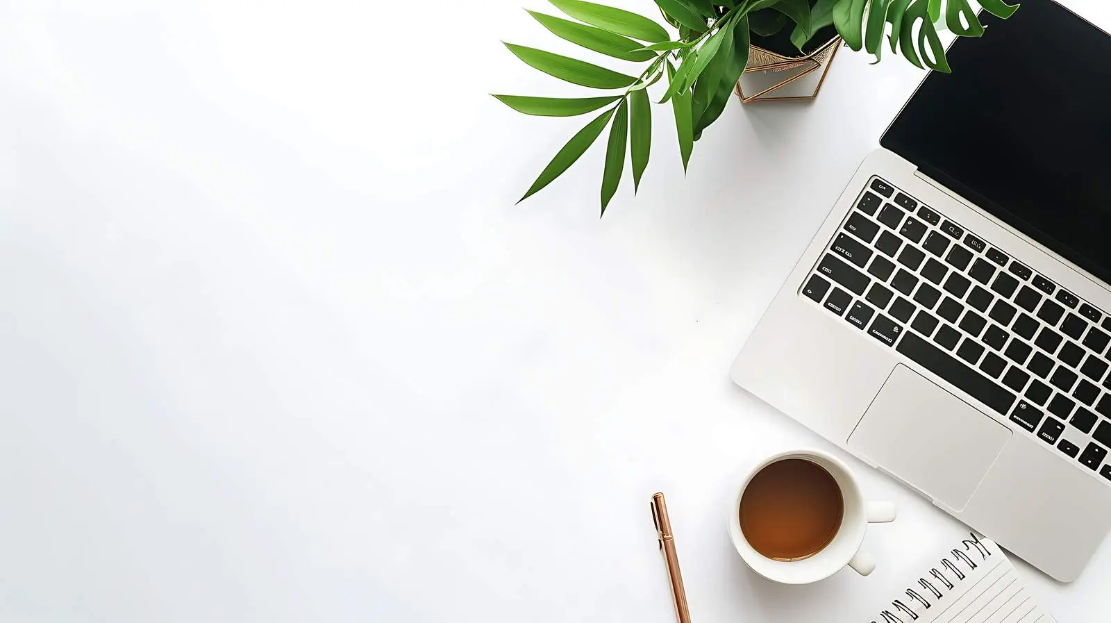 Creative Workspace with Laptop and Notebook – free workspace ideas image from Dotvec