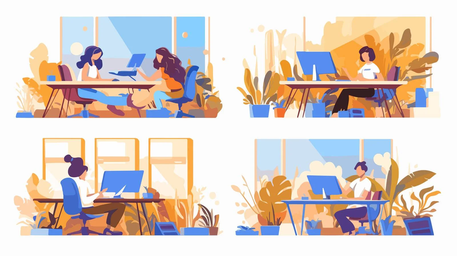 Innovative Team Using Computers and Laptops — free download from Dotvec