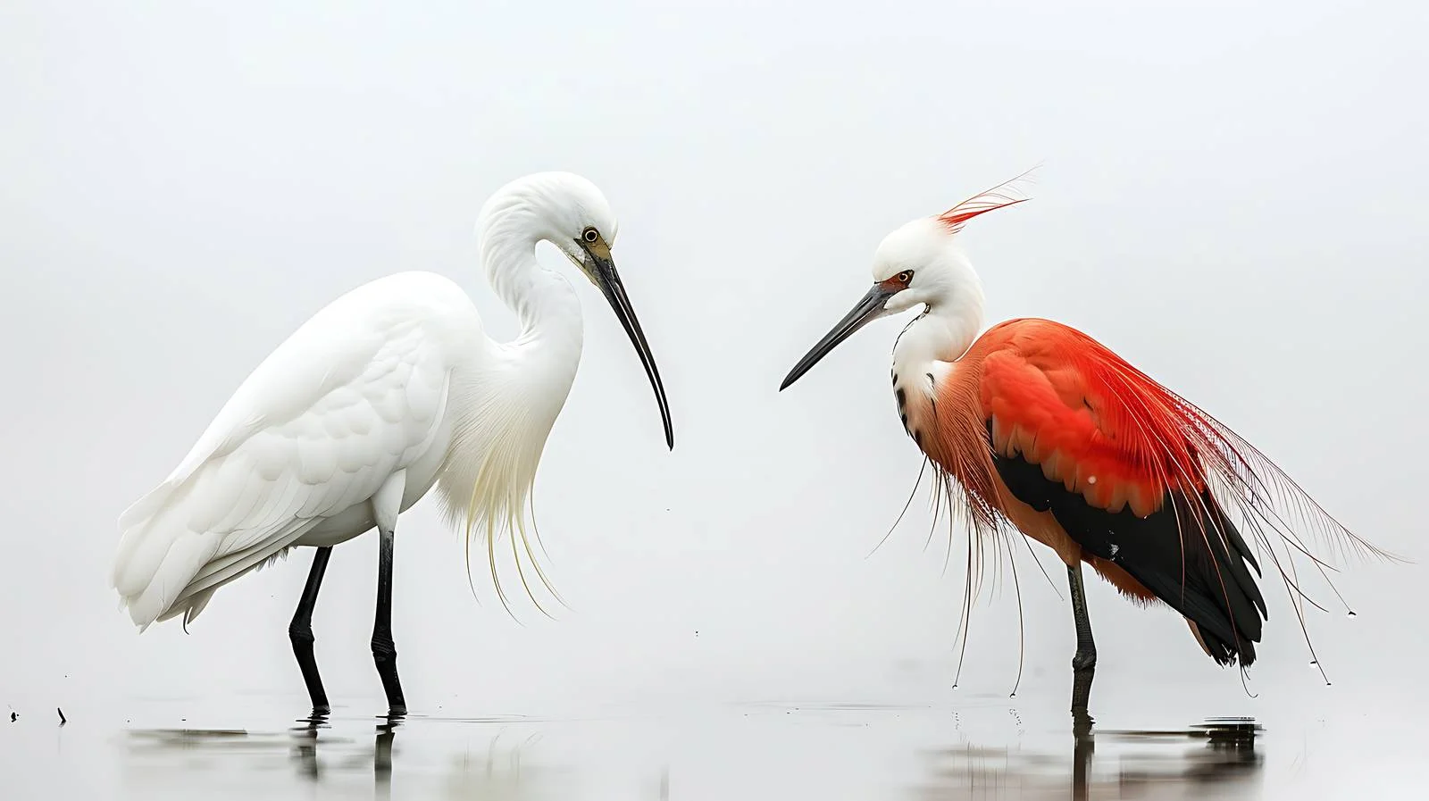 Avian Harmony at Xiazhu Lake – free egret image from Dotvec