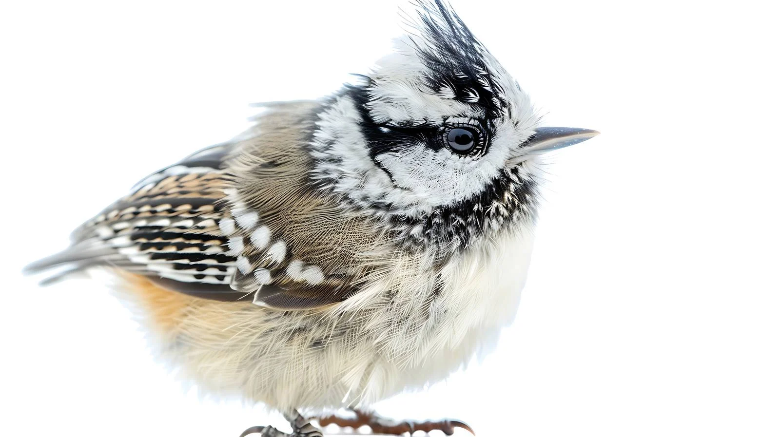 Detailed Crested Tit Close-up Isolation – free lophophanes image from Dotvec