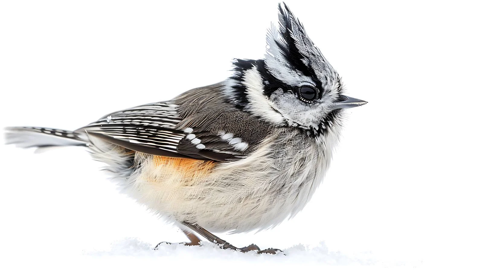 Crested Tit: Detailed Isolated Close-Up View – free lophophanes image from Dotvec