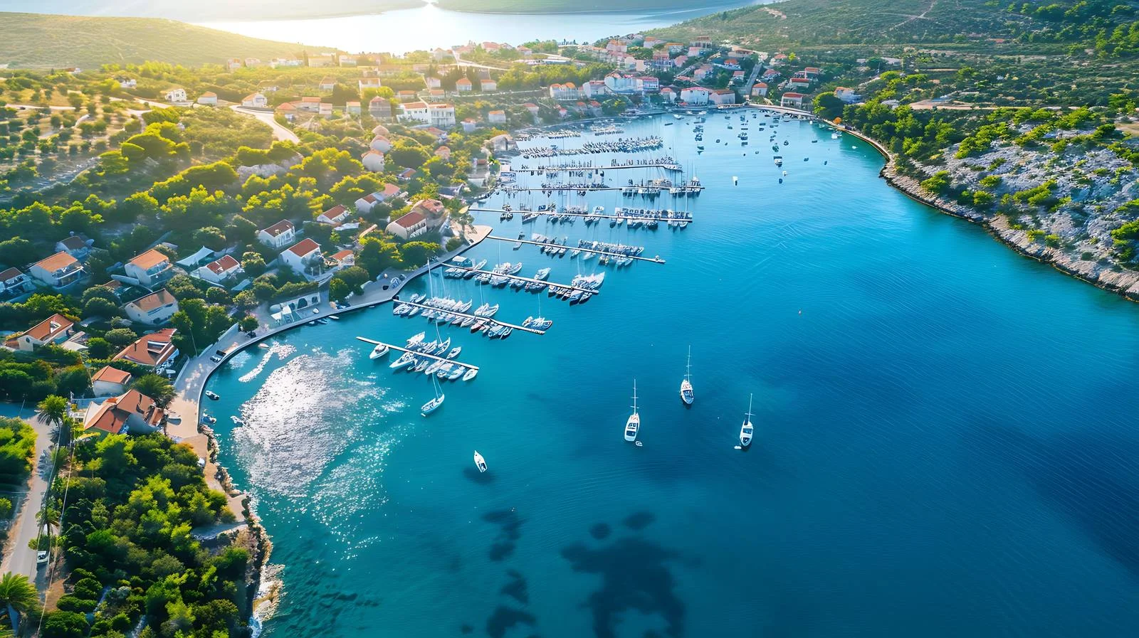 Rogoznica Bay Marina Isolation View — free download from Dotvec