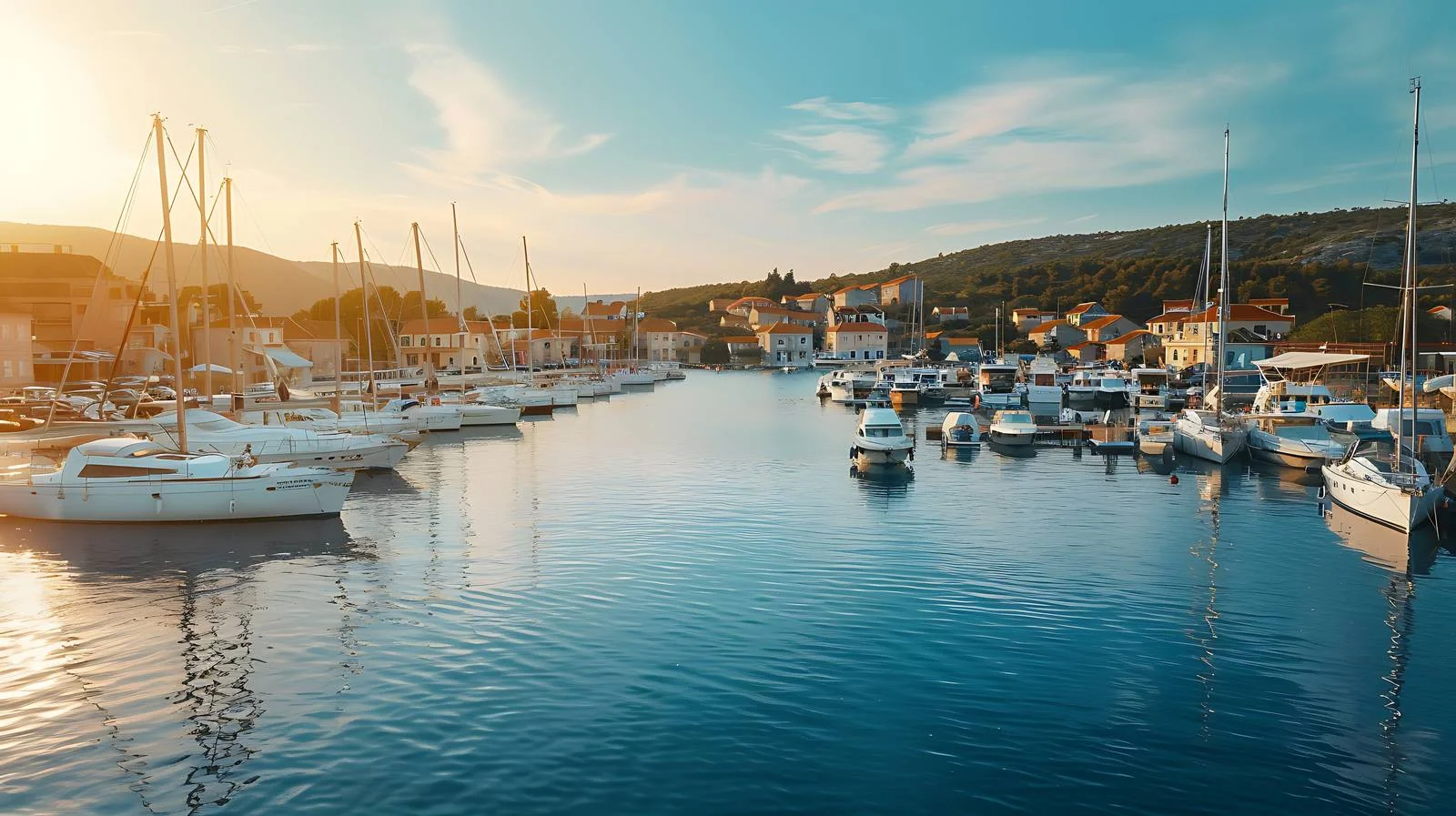 Rogoznica Bay Marina Isolated View — free download from Dotvec