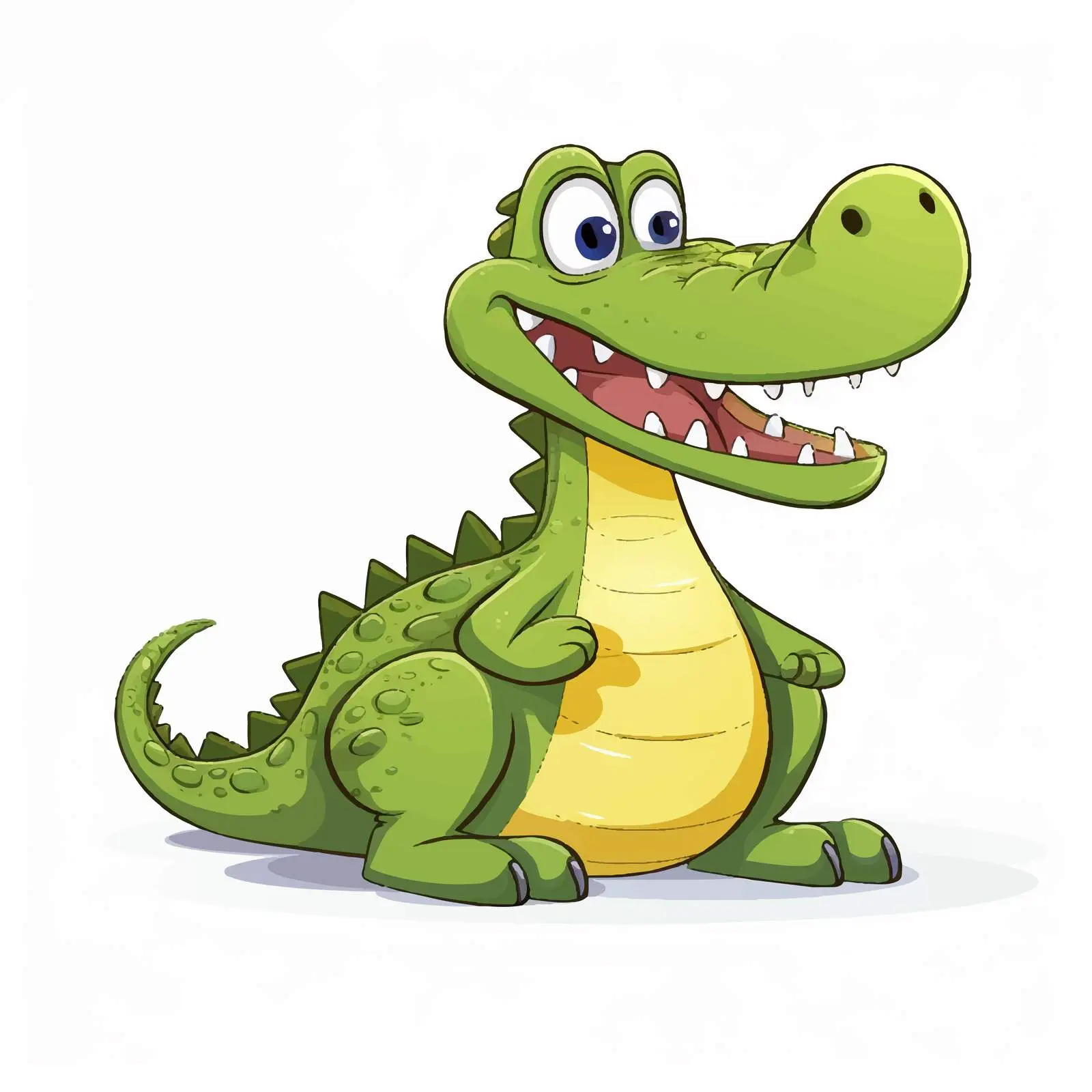 Crocodile Cartoon Vector Sketch Illustration — free download from Dotvec