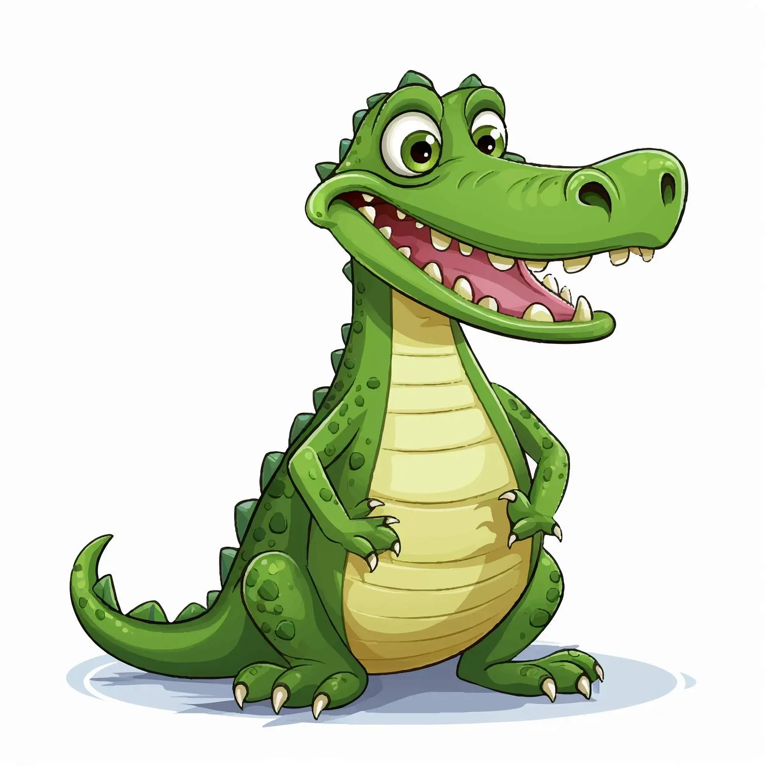 Cartoon Crocodile Vector Sketch Illustration — free download from Dotvec