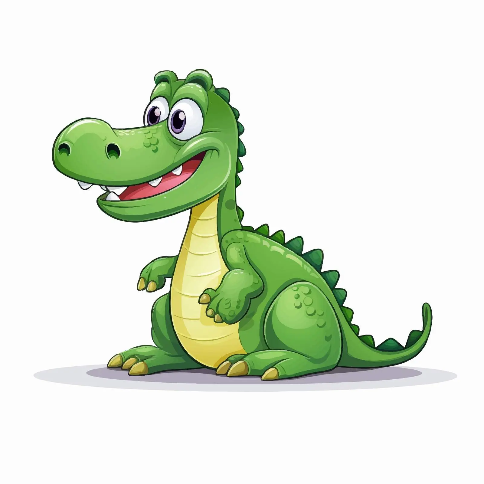 Cartoon Crocodile Vector Illustration — free download from Dotvec