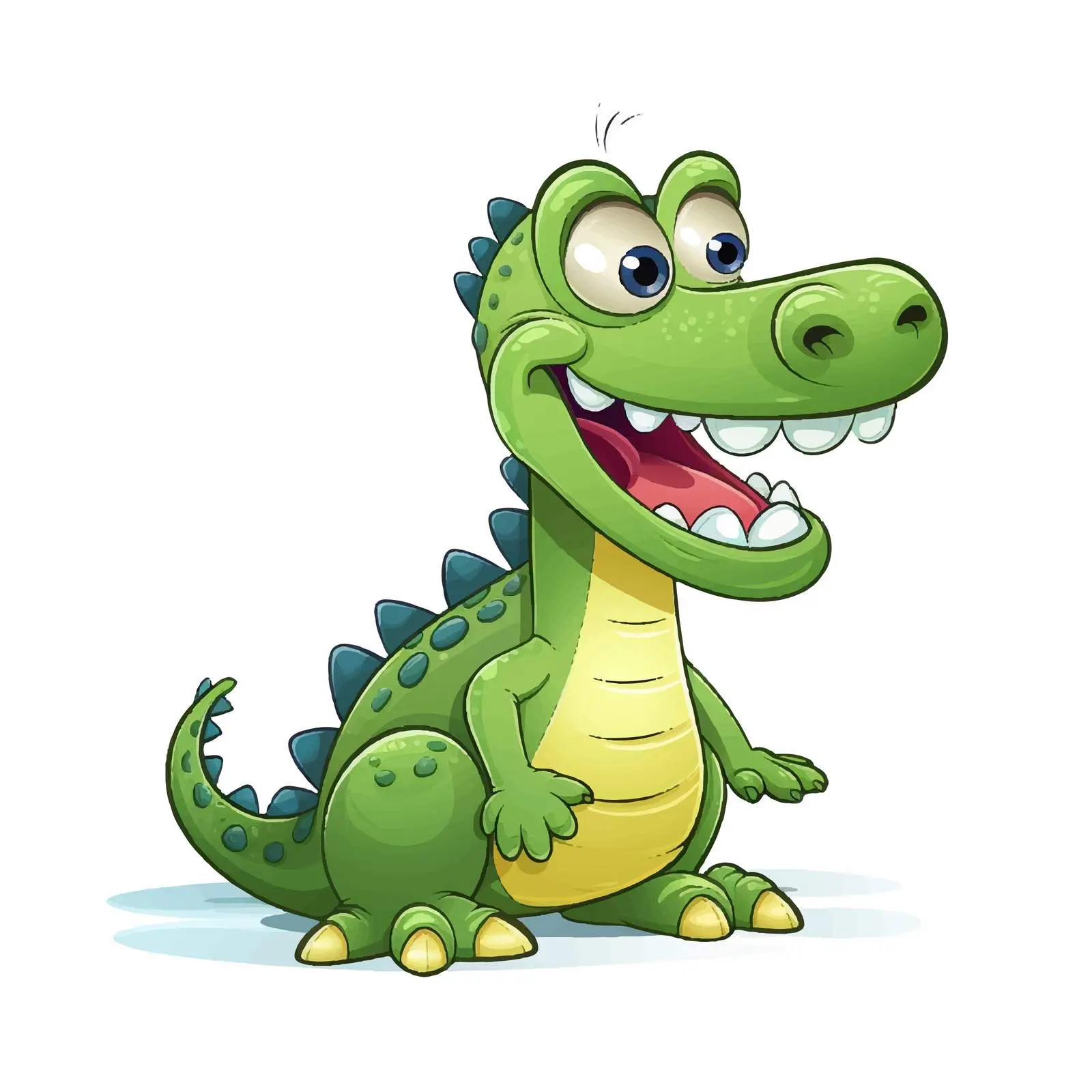 Cartoon Crocodile Vector Illustration Art — free download from Dotvec