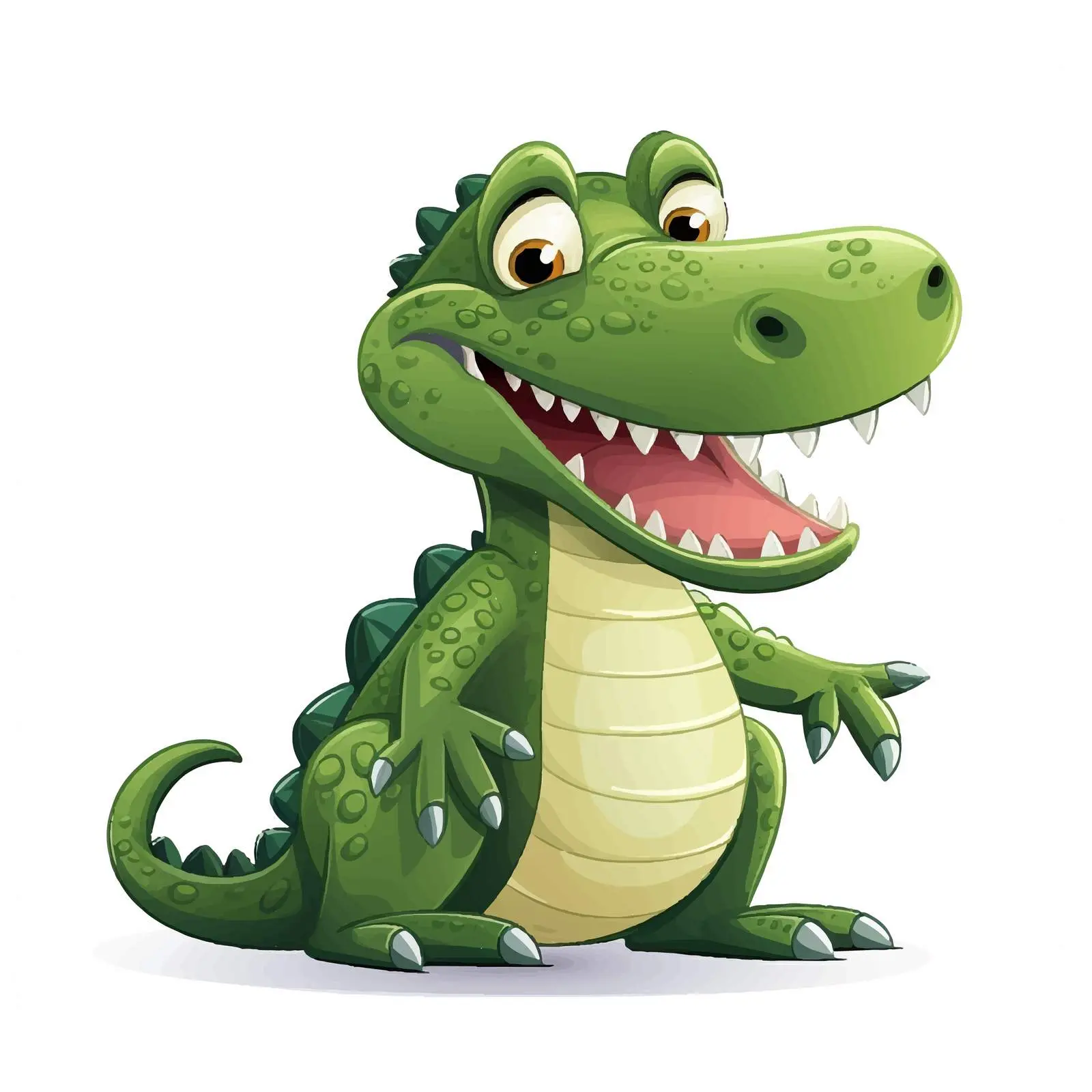 Cartoon Crocodile Vector Illustration – free portrayal image from Dotvec