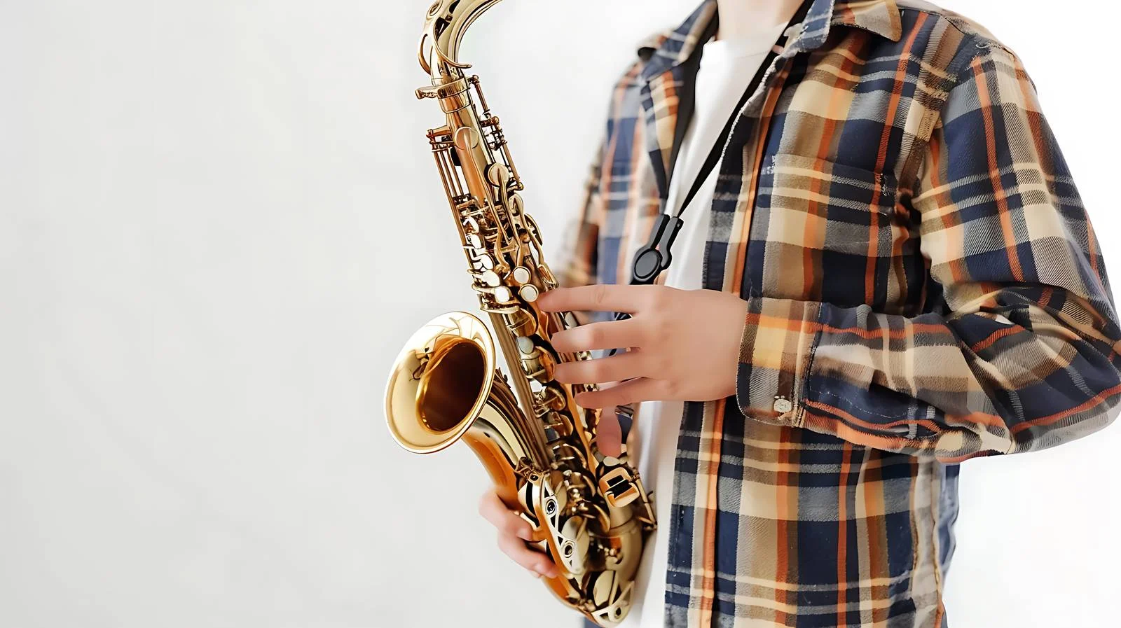 Young Musician Practicing Saxophone — free download from Dotvec
