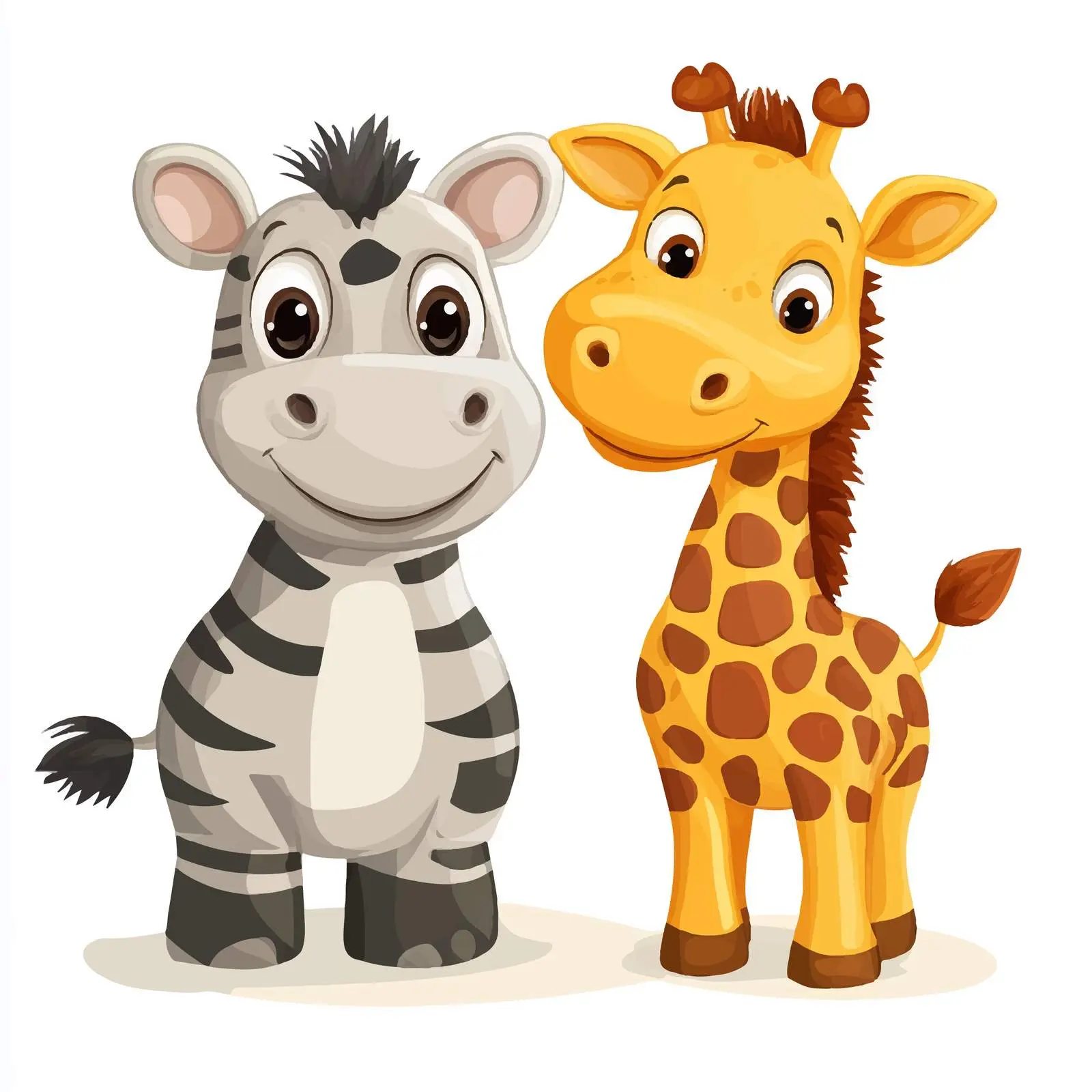 Cute Cartoon African Animals Clipart Collection — free download from Dotvec