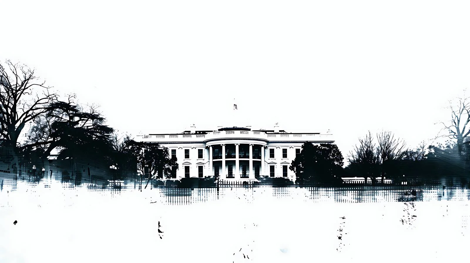 Vibrant Rendition of the White House — free download from Dotvec