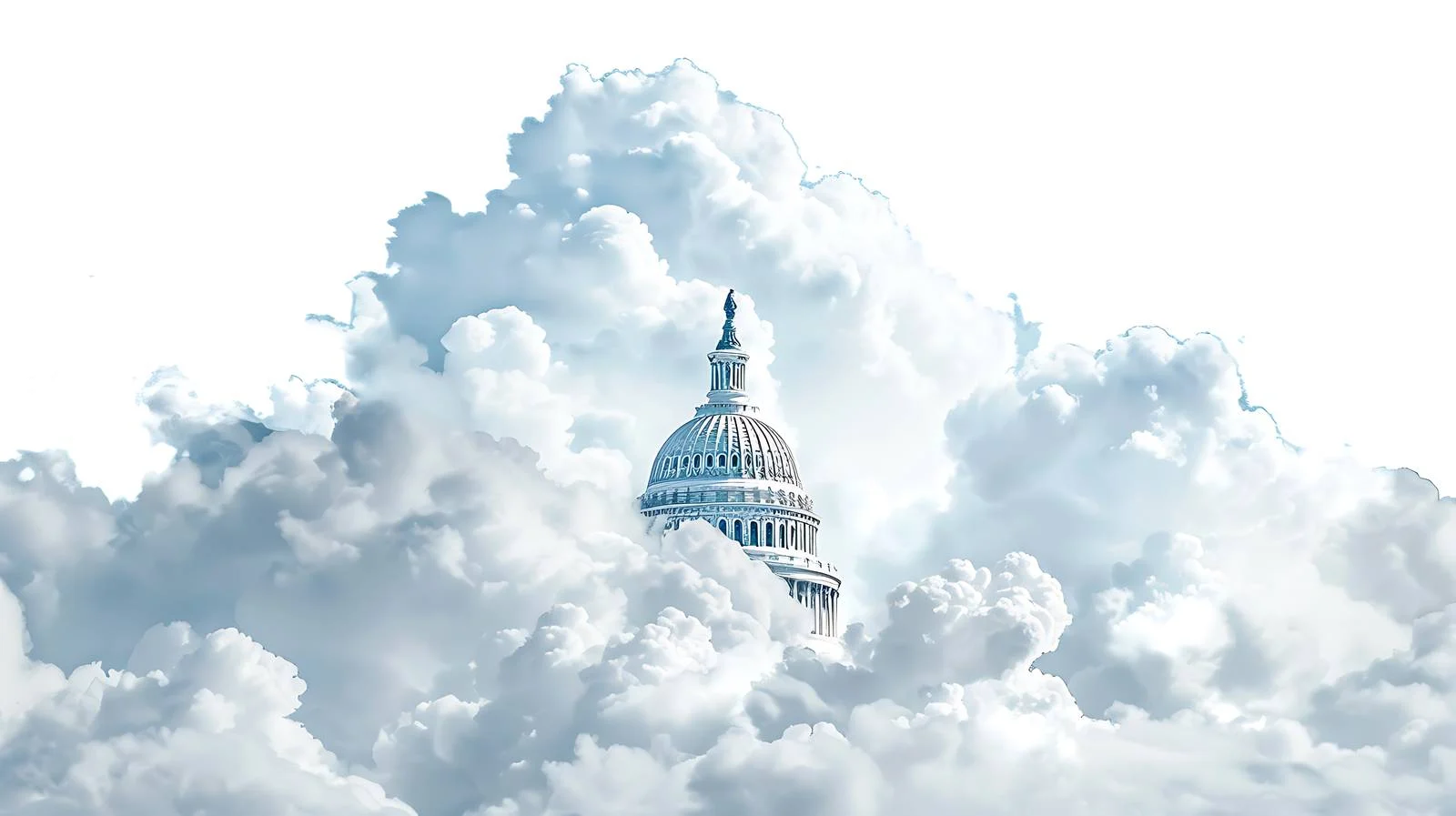Captivating US Capitol Dome Amid Clouds — free download from Dotvec