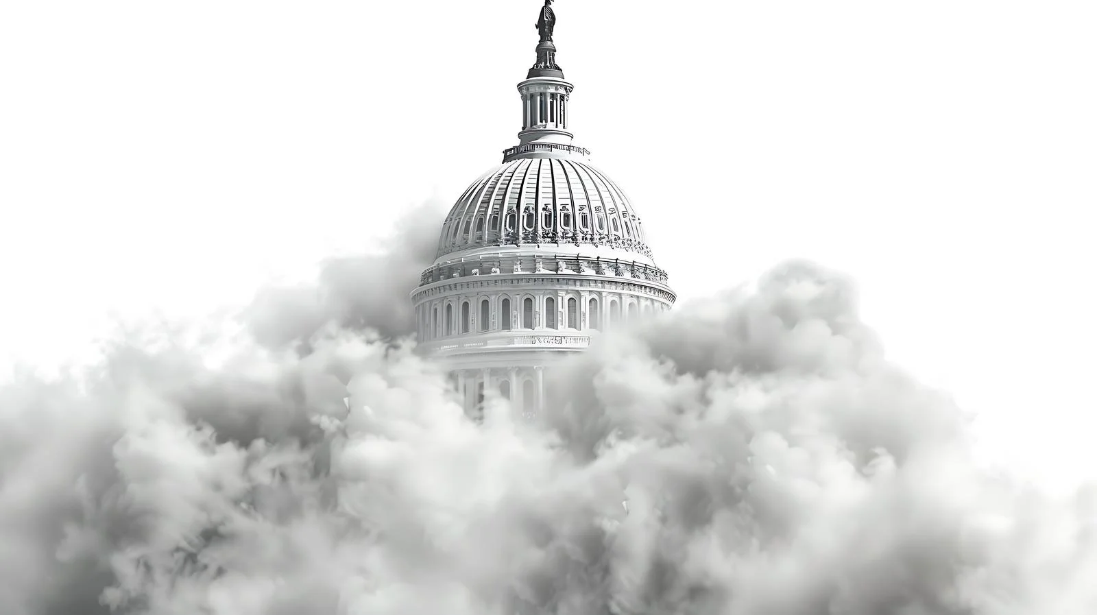 Classic US Capitol dome under serene skies — free download from Dotvec