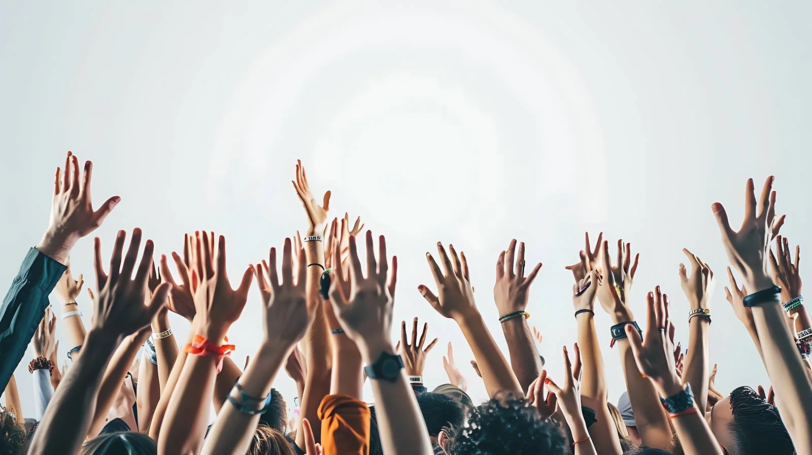 Energetic Music Festival Audience Cheers — free download from Dotvec