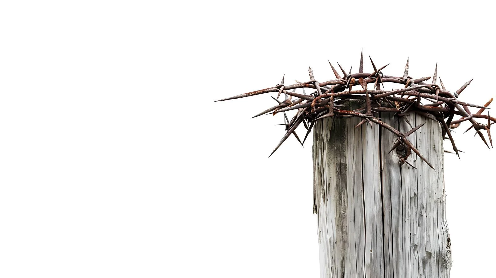 Prickly crown on Texas Hill Country post — free download from Dotvec