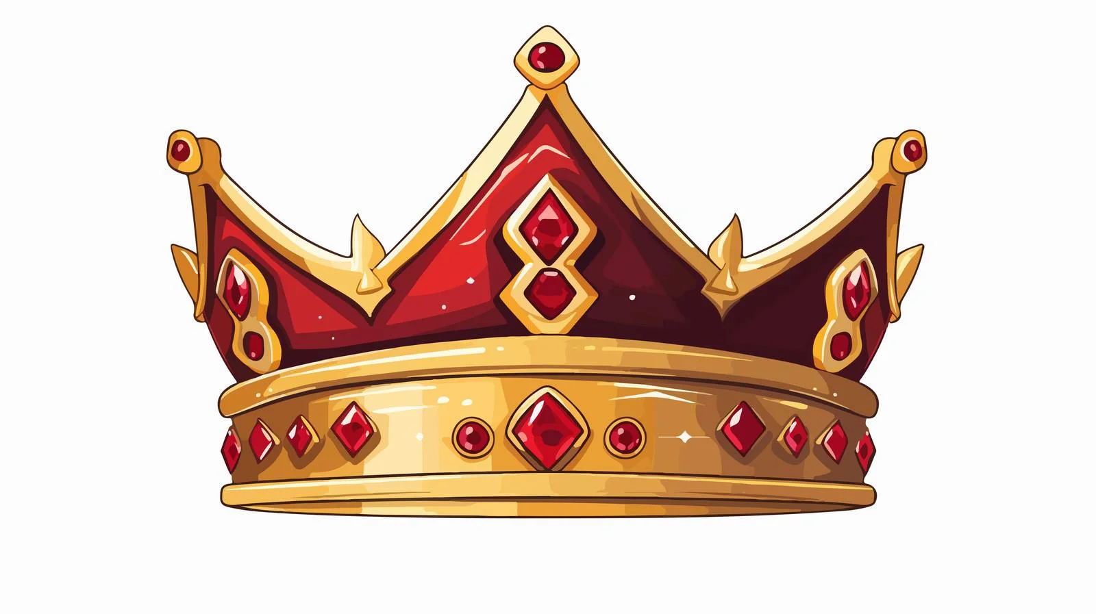 Premium Cartoon Crown Vector Illustration — free download from Dotvec
