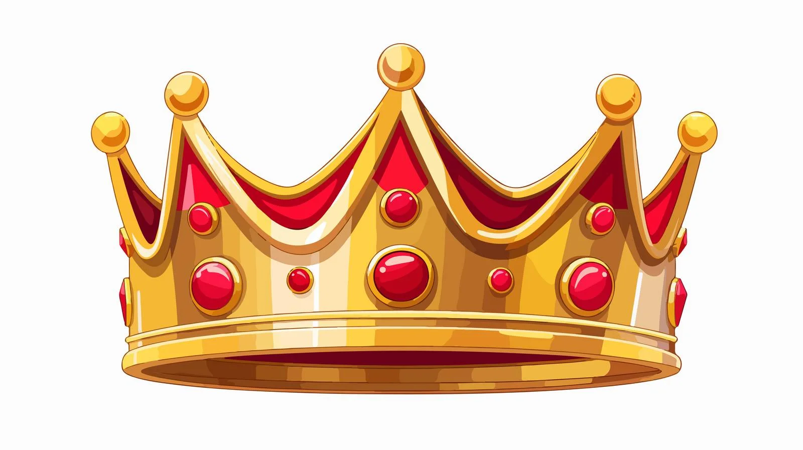 Quality Cartoon Crown Vector Illustration — free download from Dotvec
