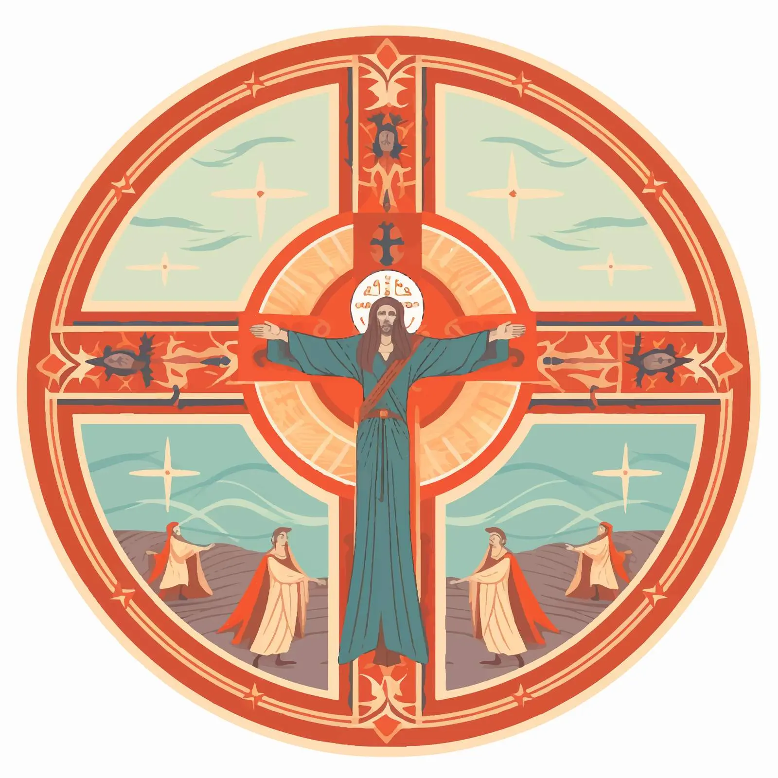 Crucifixion Artwork Depicting Passion of Christ — free download from Dotvec
