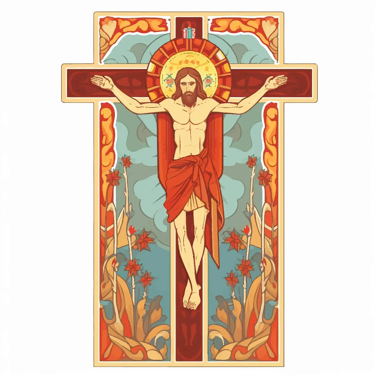 Crucifixion Scene - Passion of Christ Artwork — free download from Dotvec