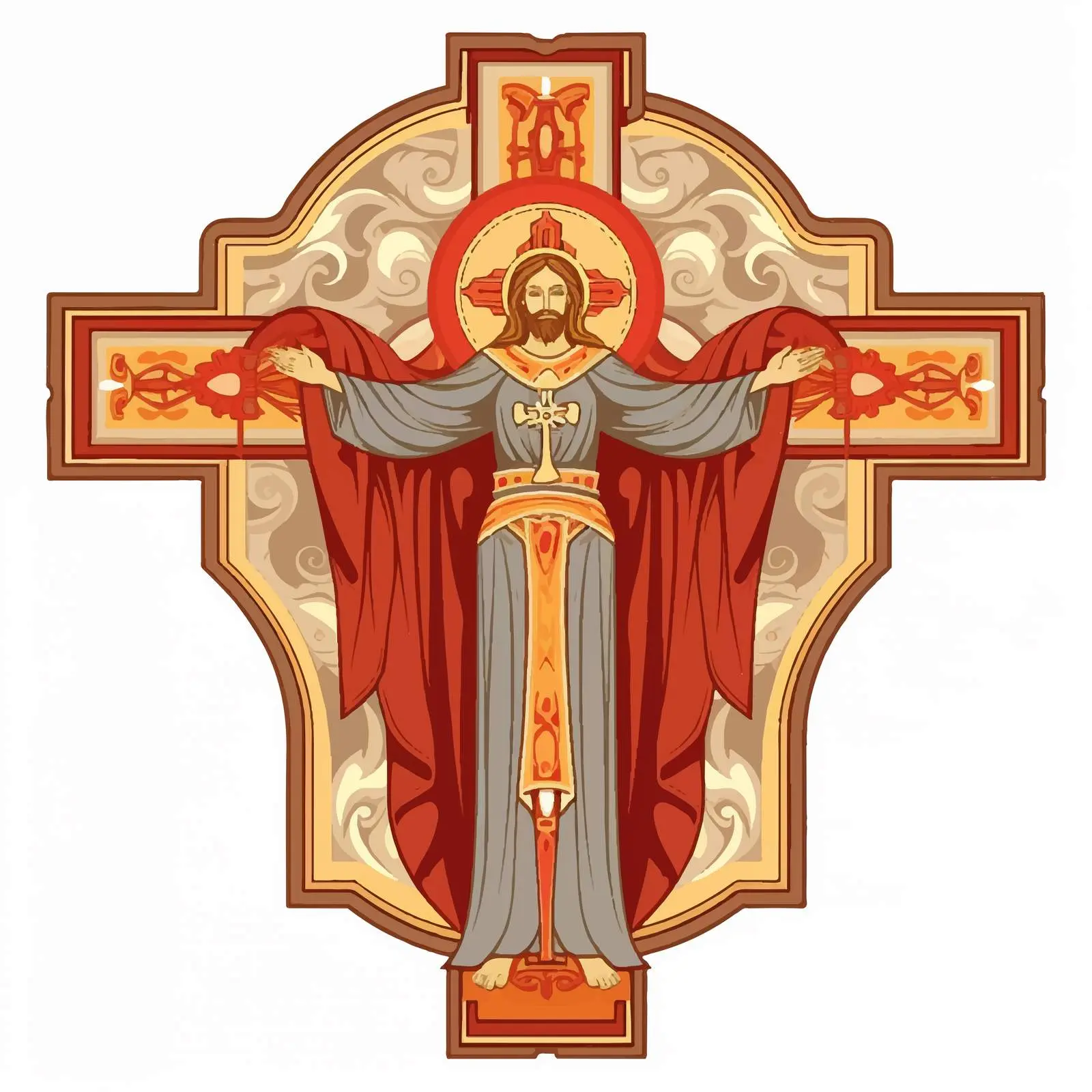 Crucifixion Artwork Depicting Christ's Passion — free download from Dotvec