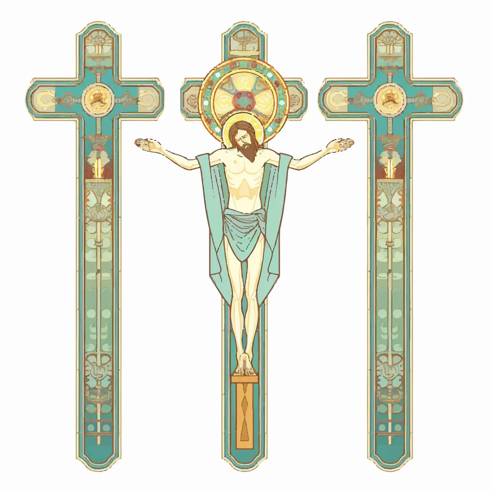 Crucifixion Painting of the Passion — free download from Dotvec