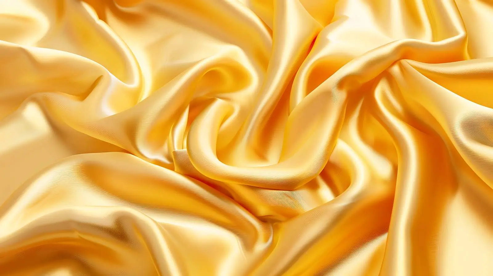 Crumpled Gold Silk Background with Glossy Finish – free satin image from Dotvec