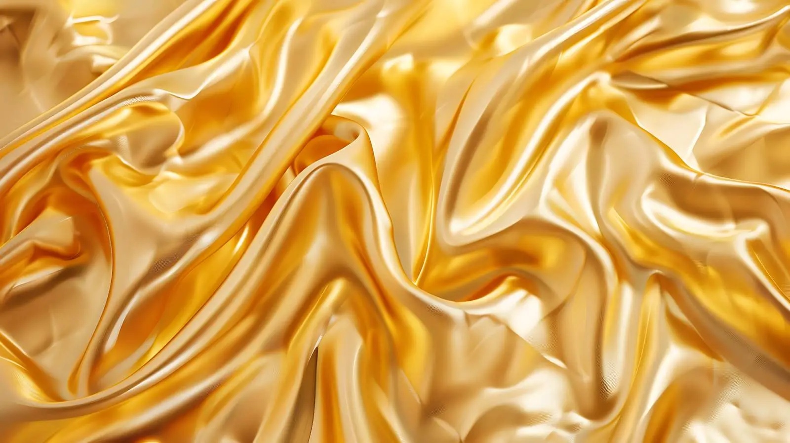 Crumpled Gold Silk Background with Glossy Finish — free download from Dotvec