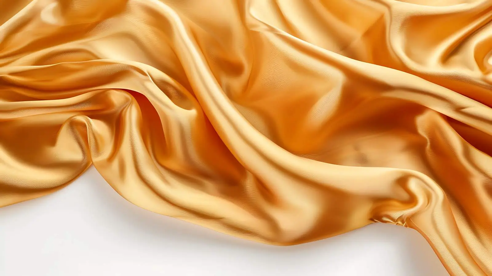 Crumpled Golden Glossy Silk Cloth Background – free studio image from Dotvec