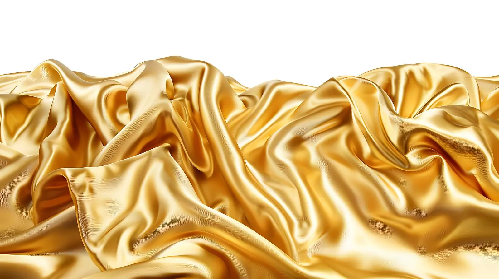 Crumpled Golden Glossy Silk Cloth Background — free download from Dotvec