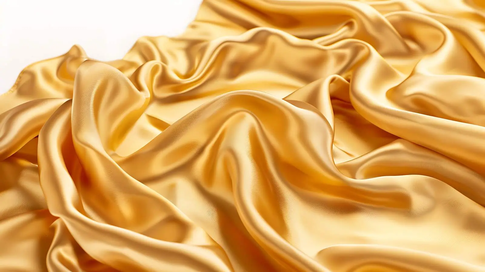 Crumpled Golden Glossy Silk Cloth Background — free download from Dotvec