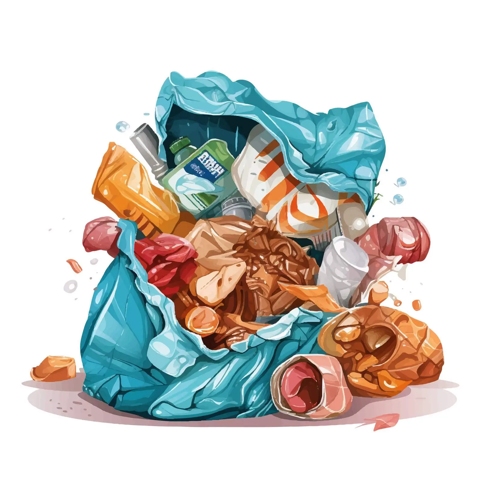 Crumpled Plastic Alphabet on White Background — free download from Dotvec