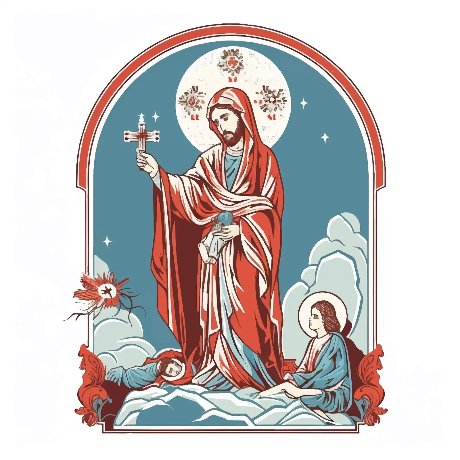 Jesus Christ's Cry for Innocent Lives – free protest image from Dotvec