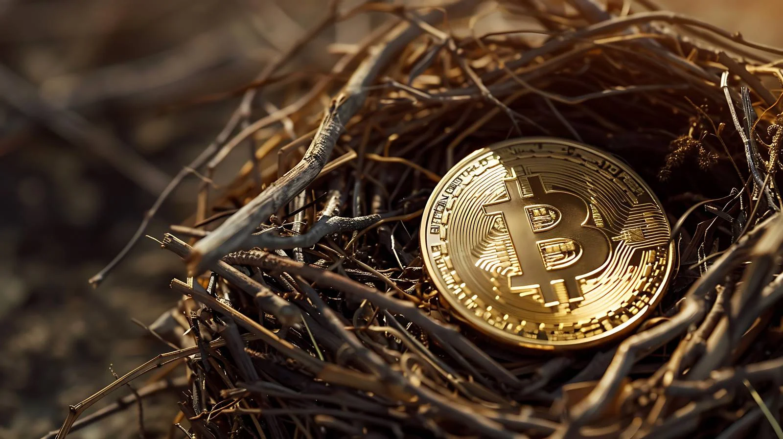 Bitcoin Nest Dark Background Image — free download from Dotvec