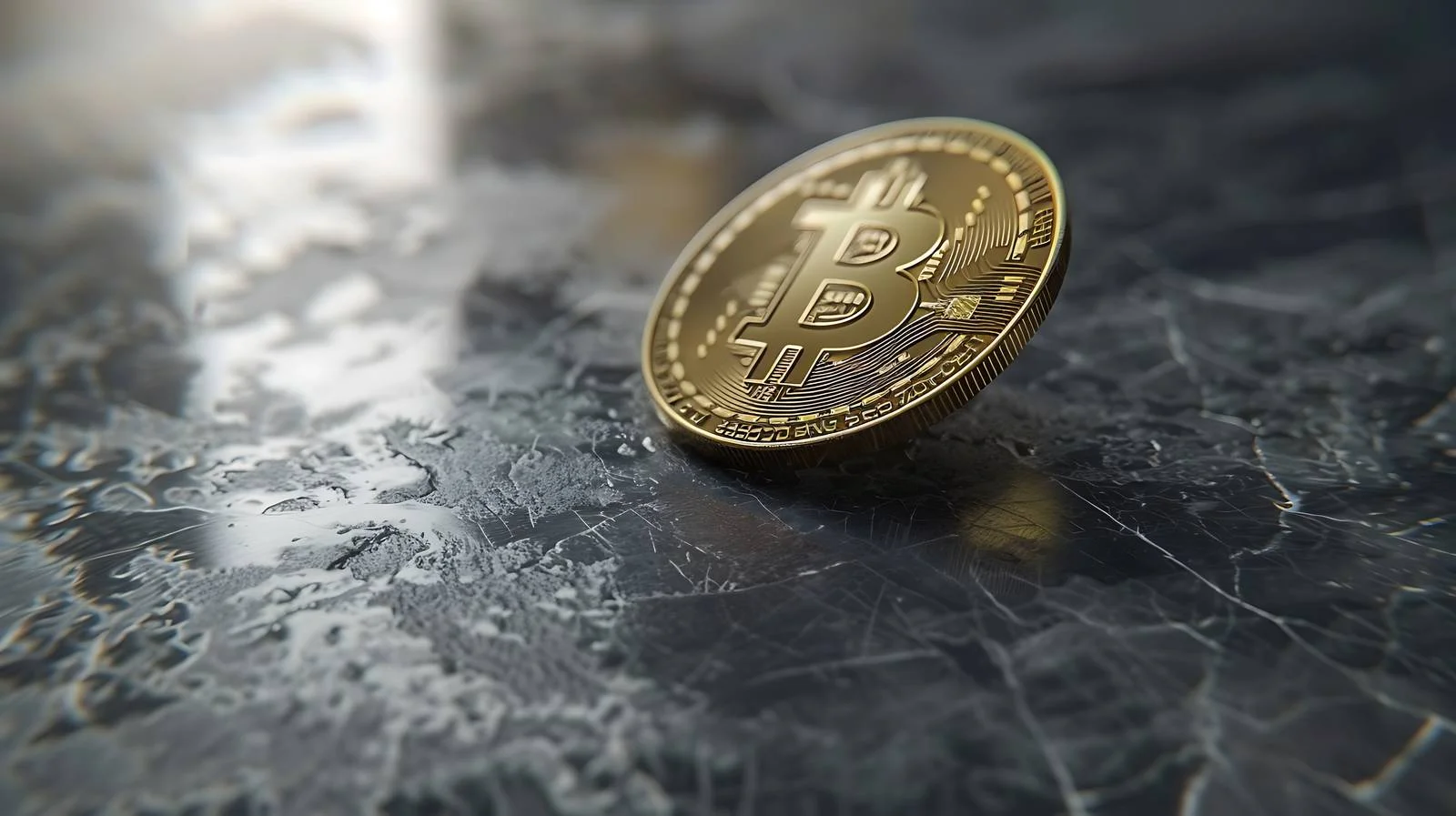 Bitcoin on Dark Background Image — free download from Dotvec