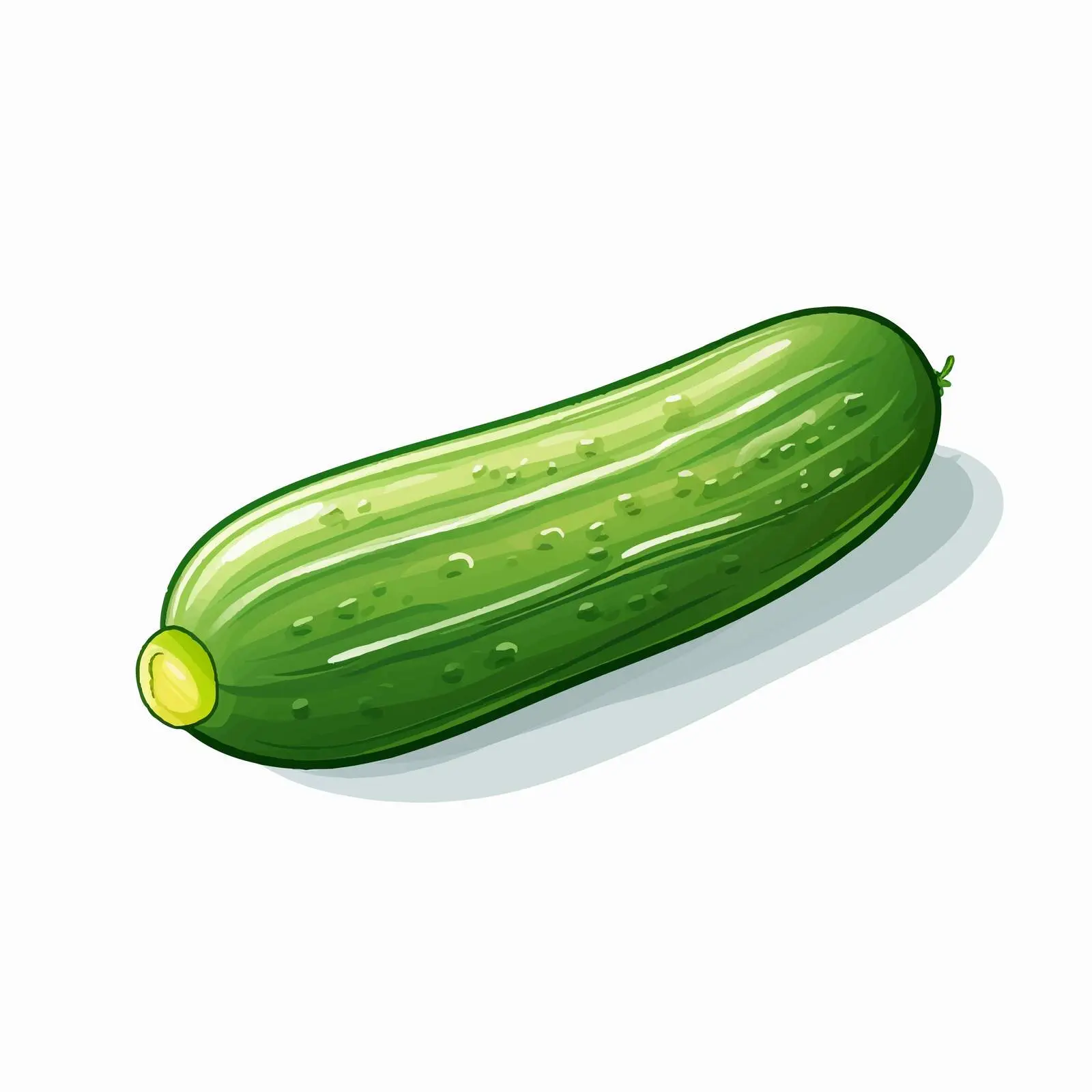 Isolated Cucumber Line Vector Illustration — free download from Dotvec