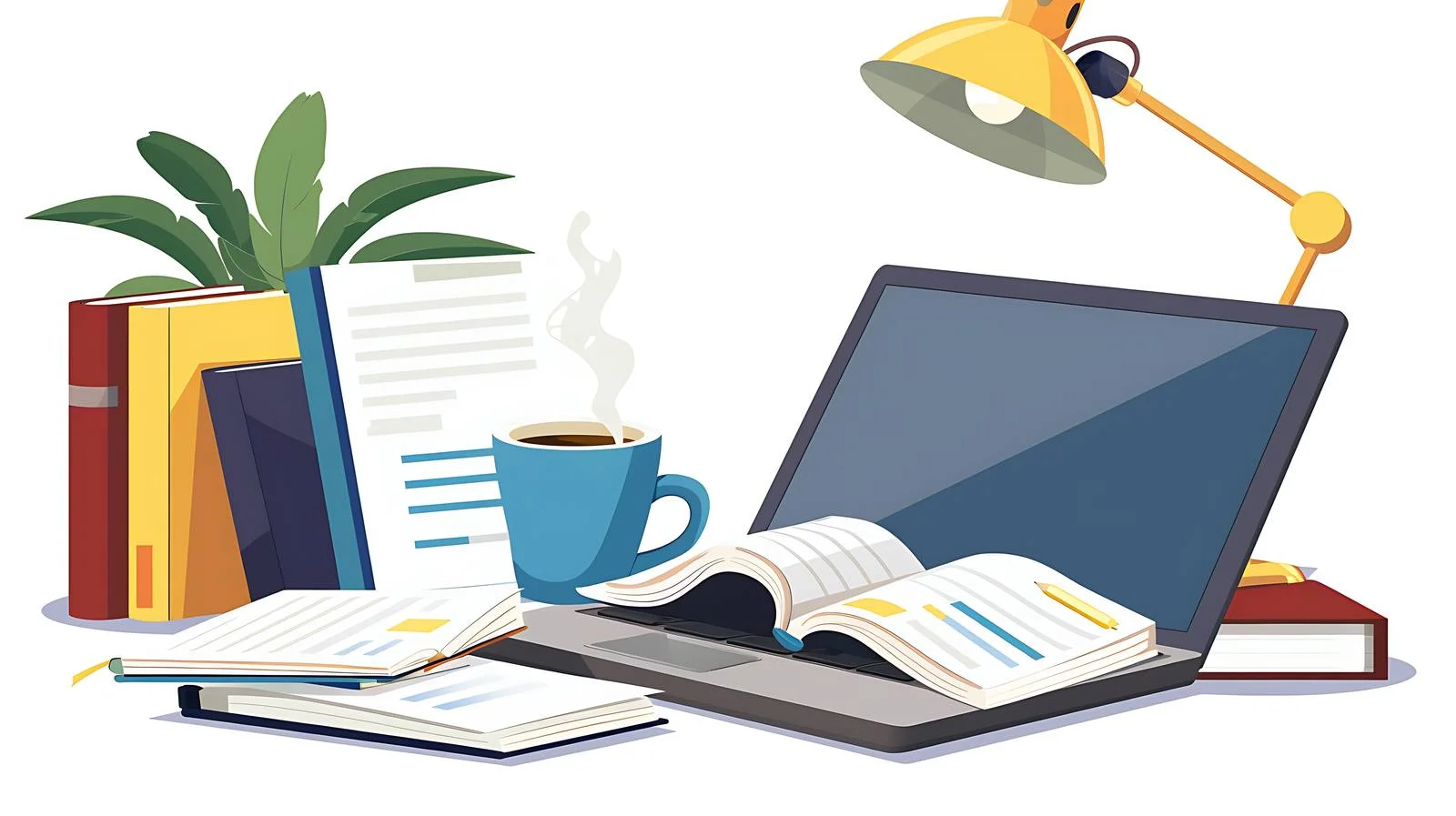 Workspace Essentials on Laptop — free download from Dotvec