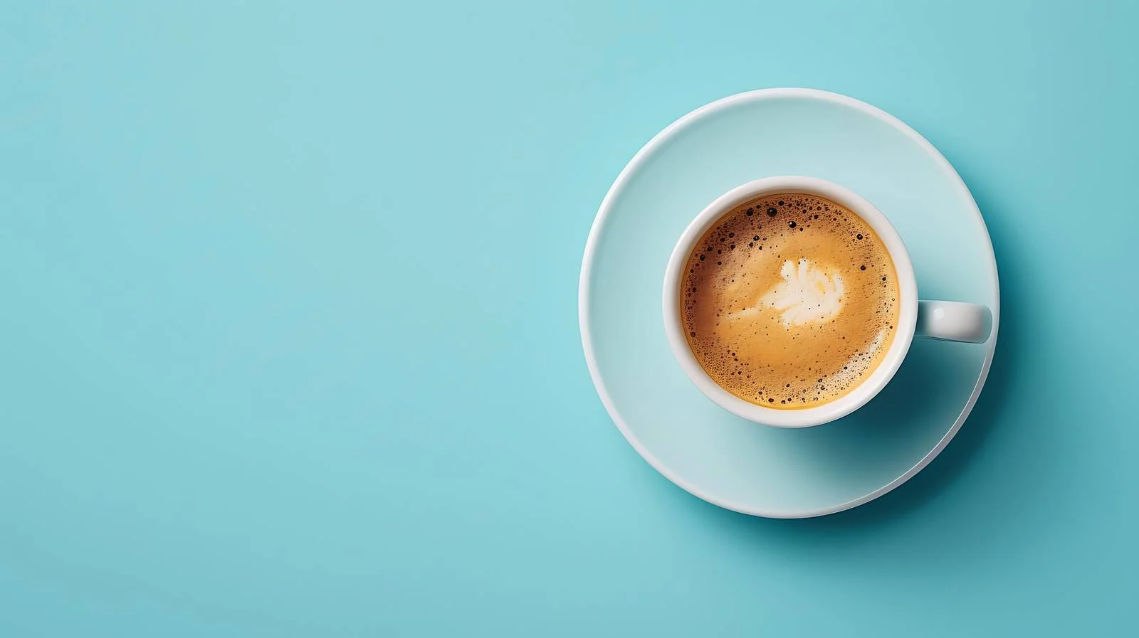 Blue Background Coffee Cup Minimalist Concept — free download from Dotvec